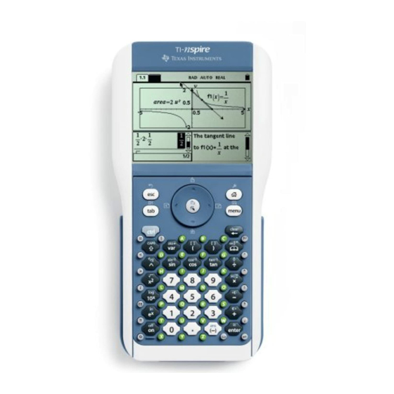 Texas Instruments TI-Nspire Manual De Instrucciones