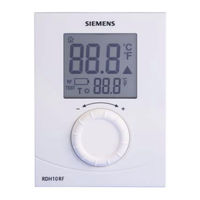Siemens RDH10RF/SET Guia De Inicio Rapido