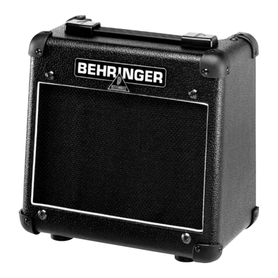 Behringer VINTAGER AC108 Manual De Uso