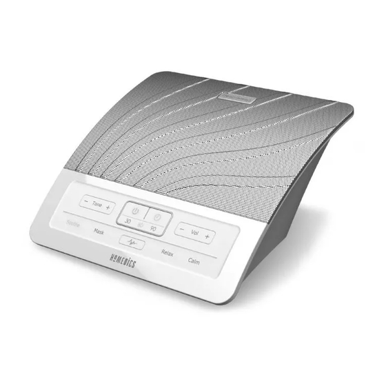 HoMedics Deep Sleep HDS-1000 Manual De Instrucciones E Información De Garantía