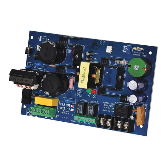 Altronix OLS180 Manual Del Usuario