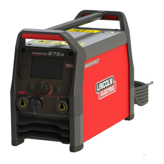 Lincoln Electric INVERTEC 275S Manual De Instrucciones