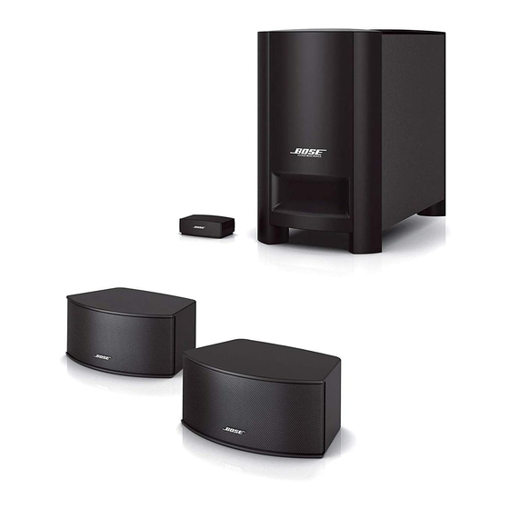 Bose CINEMATE II Serie Guía De Usuario