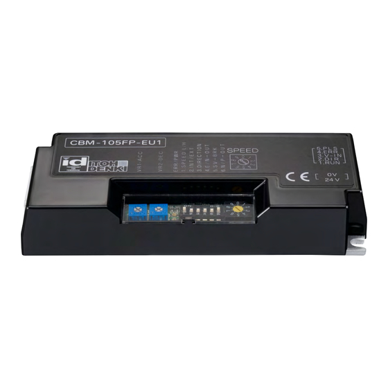 ITOH DENKI Power Moller CBM-105FP1-EU1 Documentación Técnica