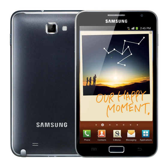 Samsung GALAXY Note GT-N7000 Manual De Usuario
