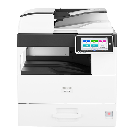 Ricoh IM 2702 Guia Del Usuario