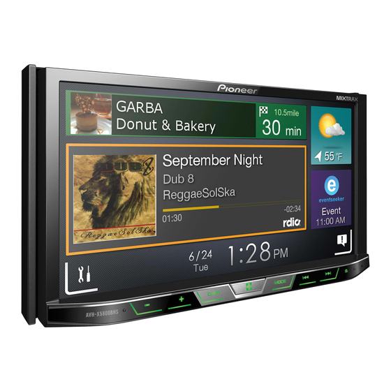 Pioneer AVH-X5800BHS Manuales