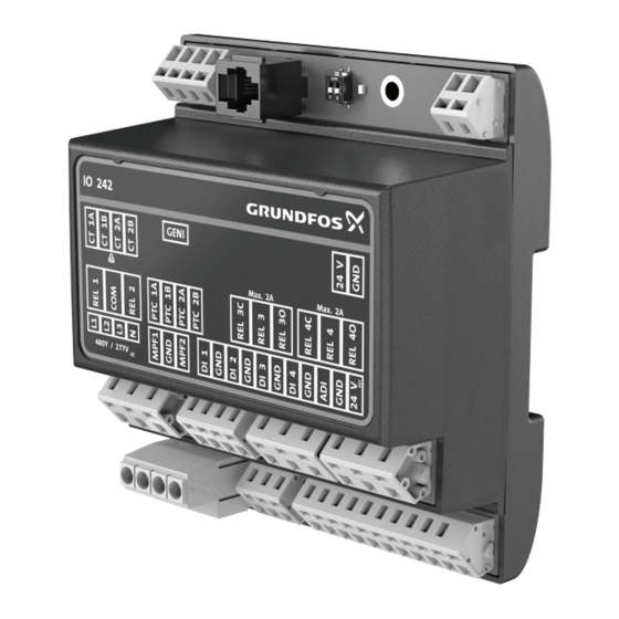 Grundfos IO 242 Instrucciones De Instalación Y Funcionamiento