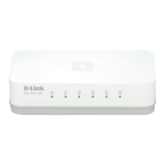 D-Link GO-SW-5E Guía De Instalación Rápida