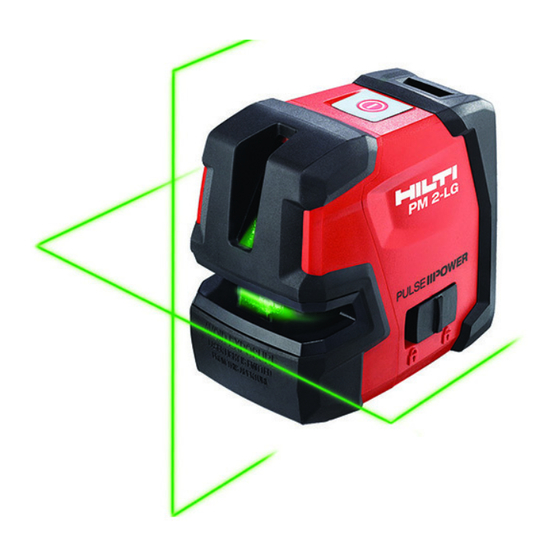 Hilti PM 2-LG Manual De Instrucciones