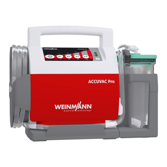 Weinmann ACCUVAC Pro Instrucciones De Uso