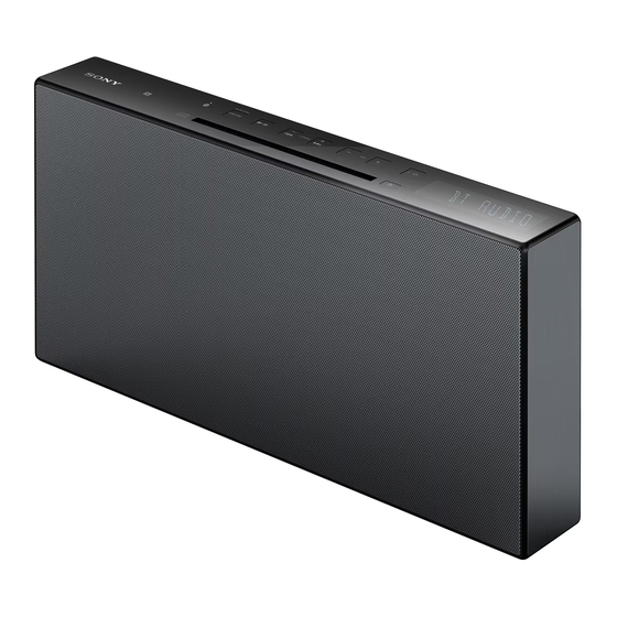 Sony CMT-X3CD Manual De Instrucciones