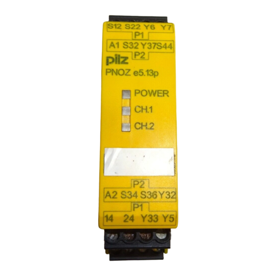 Pilz PNOZ e5.13p Manual De Instrucciones