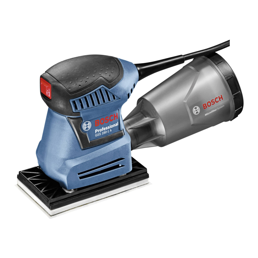 Bosch GSS 140-1 A Professional Manual Original