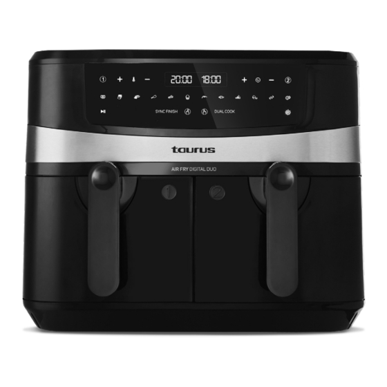 Taurus AIR FRY DIGITAL DUO Instrucciones De Uso