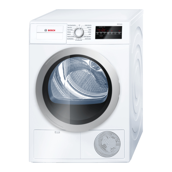 Bosch WTG86401UC Instrucciones De Instalación