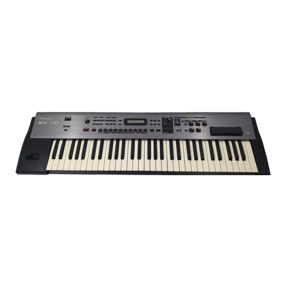 Roland RS-70 Manual Del Propietário
