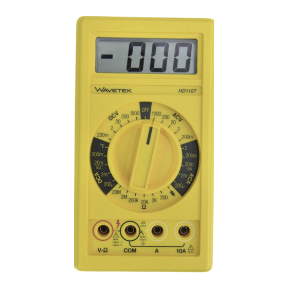 Wavetek Meterman 320B Manual De Instrucciones