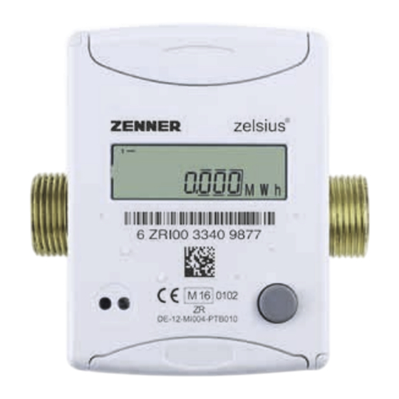 Zenner Zelsius C5-ISF Manual De Instalacion Y Uso