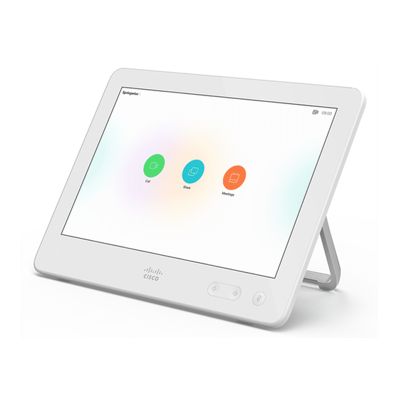 Cisco TelePresence Touch10 Guia Del Usuario