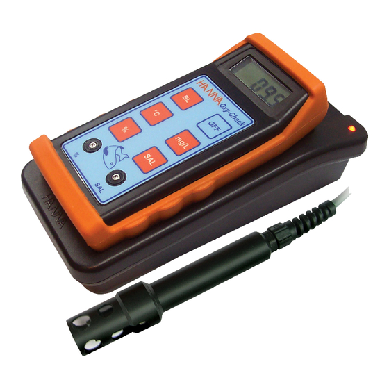 Hanna Instruments HI 9147 Manual De Instrucciones