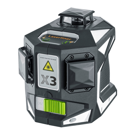 LaserLiner X3-Laser Manual De Instrucciones