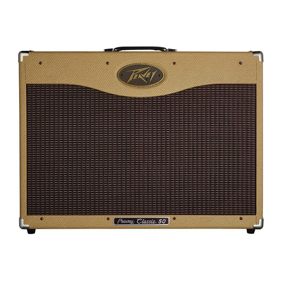 Peavey Classic 50 Manual De Instrucciones