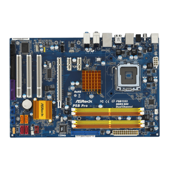 ASROCK P5B Pro Manual Del Usuario