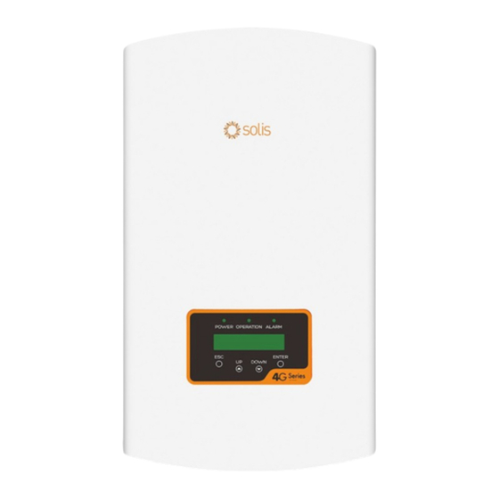 SOLIS 3P12K-4G Manual De Instalación Y Funcionamiento