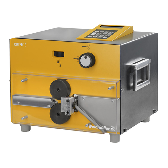 Weidmuller Cutfix 8 Manual De Instrucciones