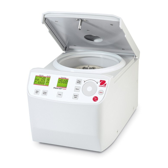 OHAUS Frontier FC5707 Manual De Instrucciones