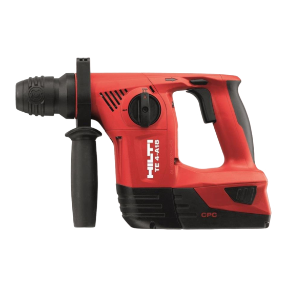 Hilti TE 4-A18 Manual De Instrucciones