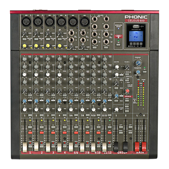 Phonic CELEUS 600 Manuales