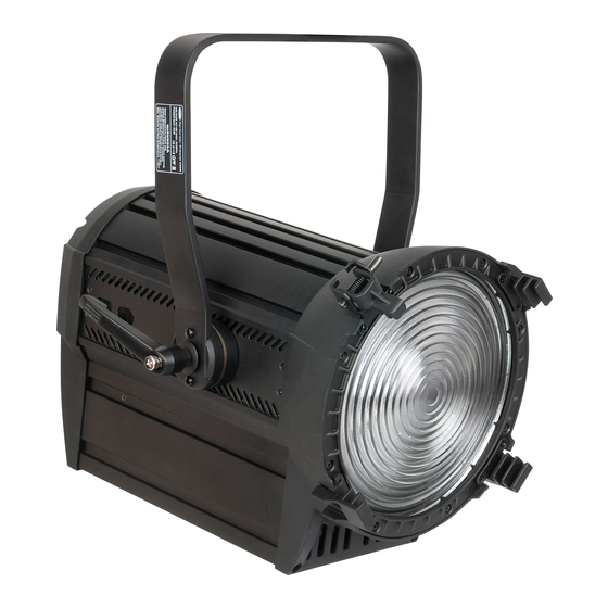 SHOWTEC Performer 2000 Fresnel DDT MKII VI Manuales