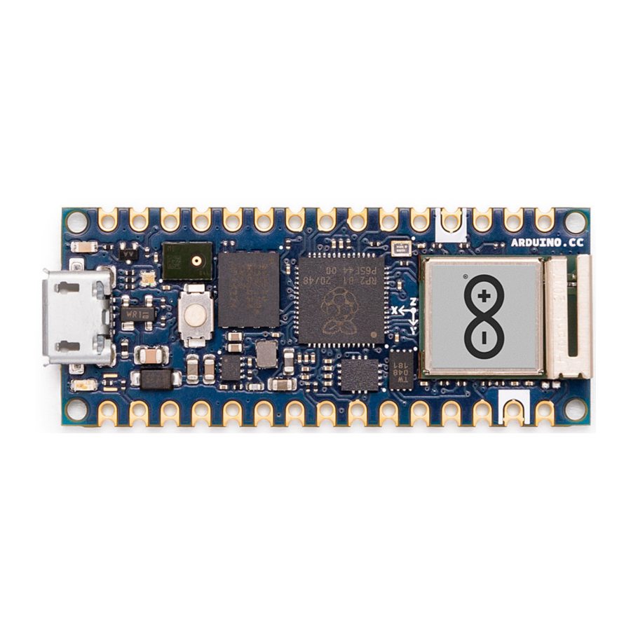 Manual de Arduino Nano RP2040 Connect | ManualsLib