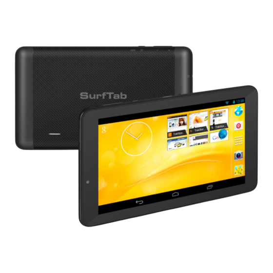 TrekStor SurfTab xiron 7.0 3G Manual De Instrucciones