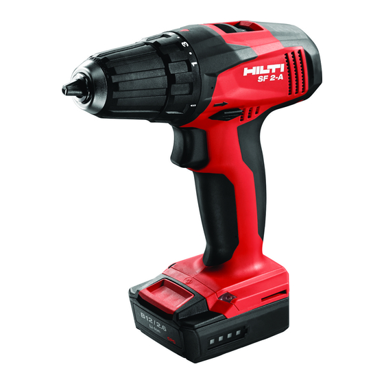 Hilti SF 2-A Manual De Instrucciones