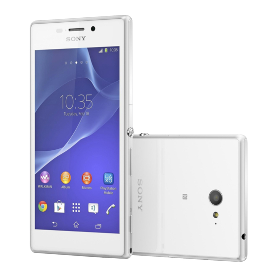 Sony Xperia M2 Guia De Inicio Rapido