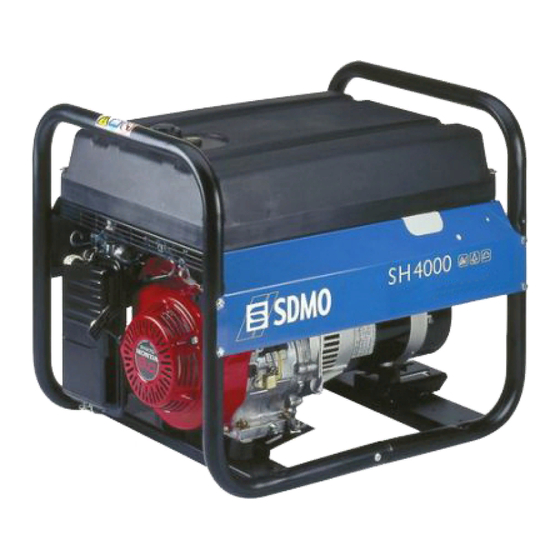 SDMO SH 4000 Manual De Uso Y De Mantenimiento