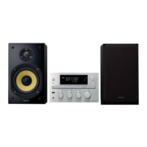 Sony CMT-G2NiP Guía De Configuración Rápida