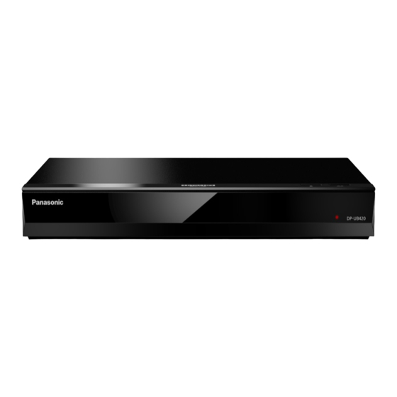 Panasonic DP-UB420 Instrucciones De Funcionamiento