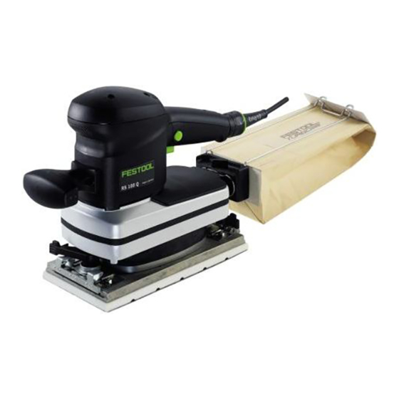 Festool RS 100 Q Manual De Instrucciones Original/Lista De Piezas De Repuesto