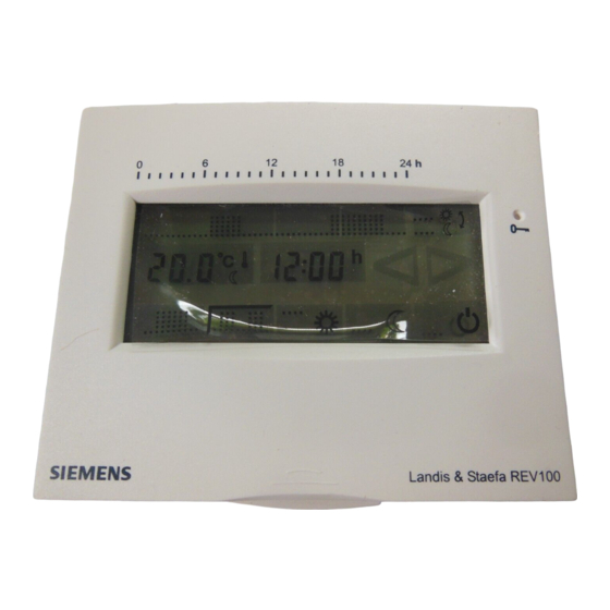 Siemens REV100 Instrucciones De Manejo
