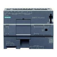 Siemens SIMATIC RTU3010C Instrucciones De Servicio