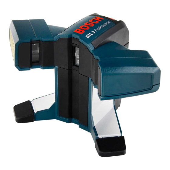 Bosch GTL 3 Professional Manual Original