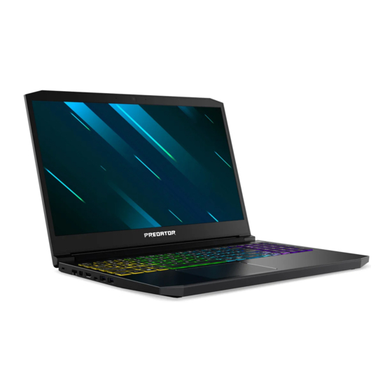 Acer Predator TRITON 300 Manual Del Usuario
