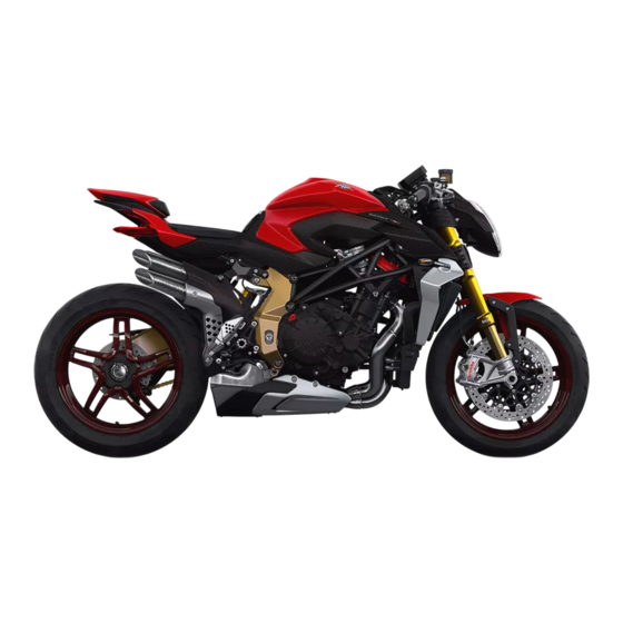 MV Agusta BRUTALE 1000 ORO 2019 Manual De Mantenimiento