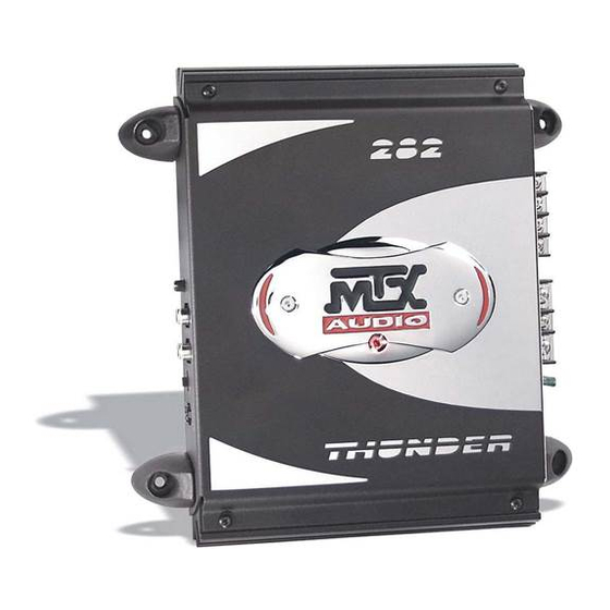 MTX Audio THUNDER 202 Manual Del Propietário