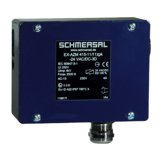 schmersal EX-AZM 415 Instrucciones Para El Montaje