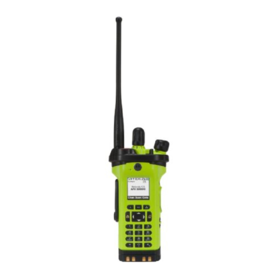 Motorola Solutions ASTRO APX 6000XE Serie Guía De Referencia Rápida